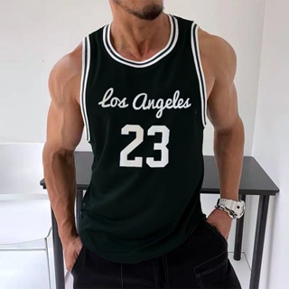 Men's Lakers 23 Print Casual Sports Vest Black Basketball Uniforms  Sleeveless Fitness Tank Tops Shirts - China Basketball T Shirts and Sports  Wear price