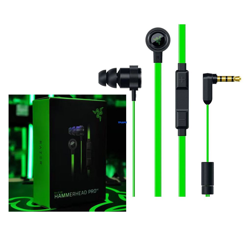 Wired Earphones For Razer Hammerhead Pro V2 In-Ear Headphone With Mic ...