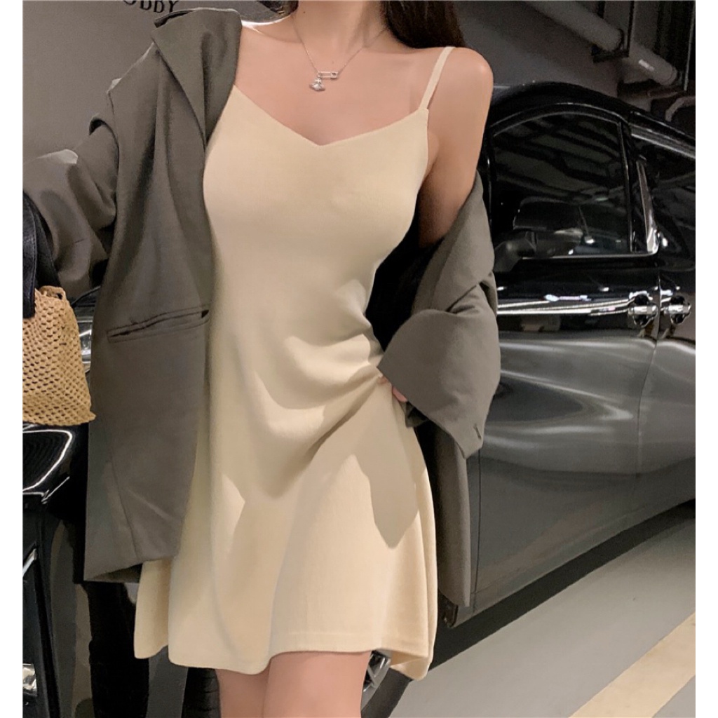 Sexy beige outlet dress