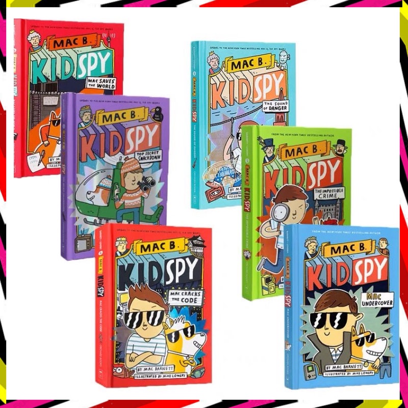 MAC B KID SPY 6 BOOKS COLLECTION HARD COVER COLOR PRINT EDITION ...