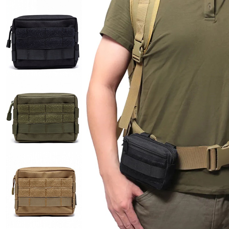 Military Molle Pouch Tactical Belt Waist Bag Outdoor Sport Waterproof