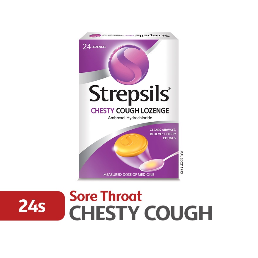 Strepsils Chesty Cough Lozenges 24s Shopee Malaysia