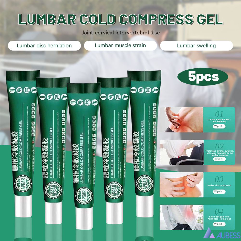 Lumbar Type Cold Compress Gel Lumbar Spine Knee Pain Gel AUBESSSH