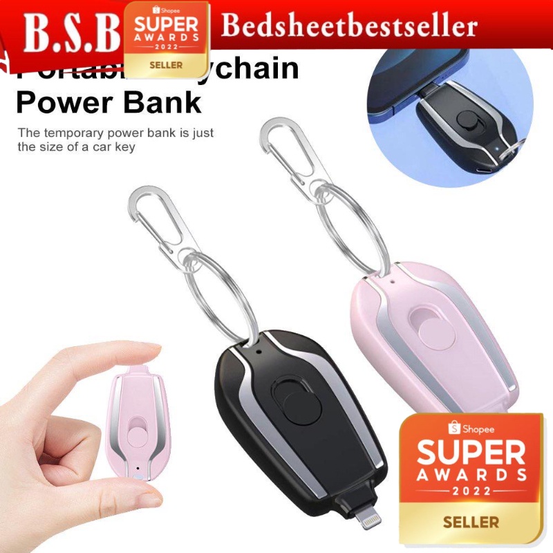 1500mAh Portable Power Bank Keychain Charger For Type-C IOS Ultra ...