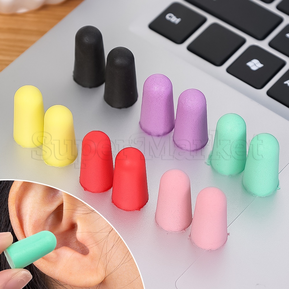 [ Featured ] 1 Pair Soundproof Sleeping Ear Plugs Travel Sleep Earplugs