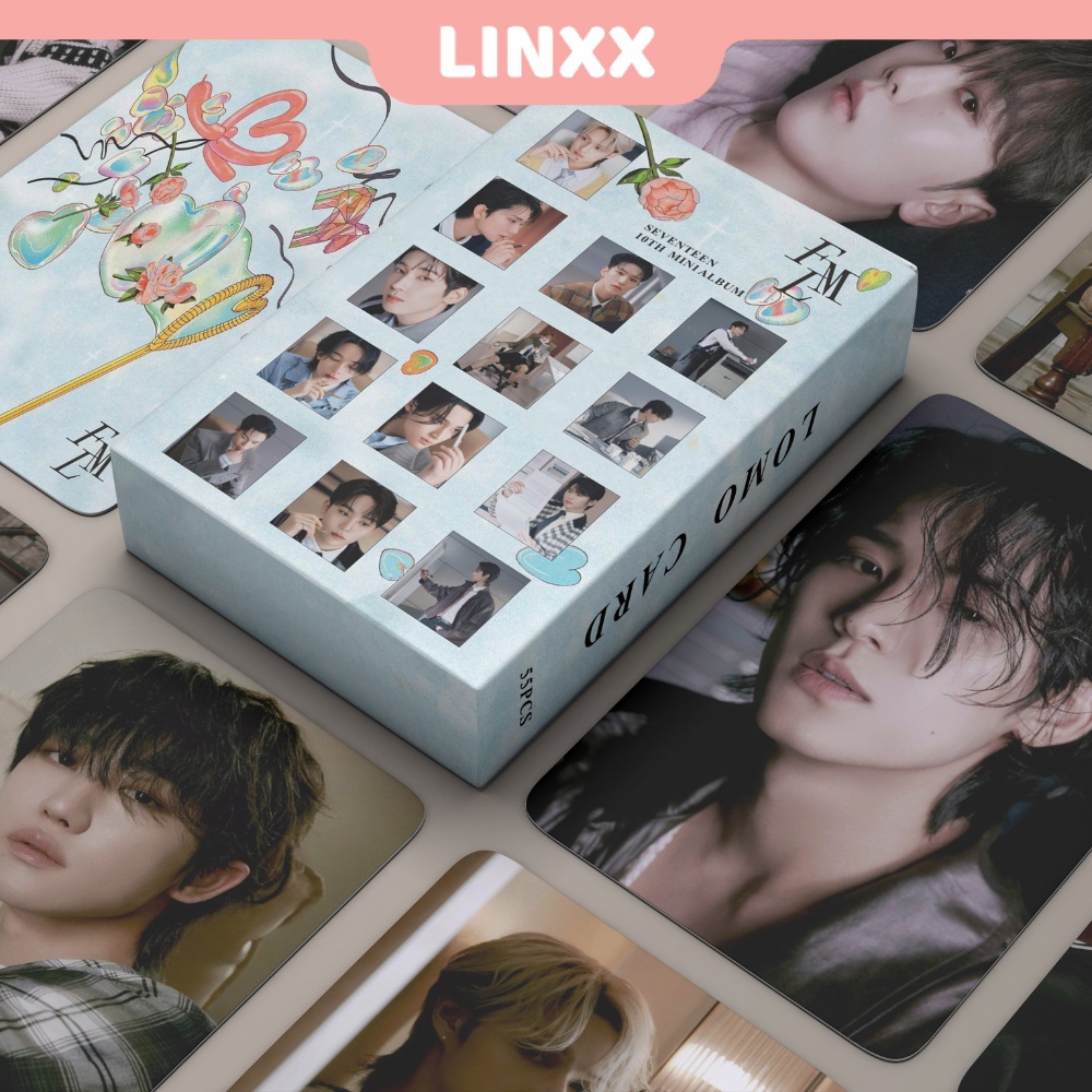 LINXX 55 Pcs Seventeen 10th Mini FML Album Lomo Card Kpop Photocards ...