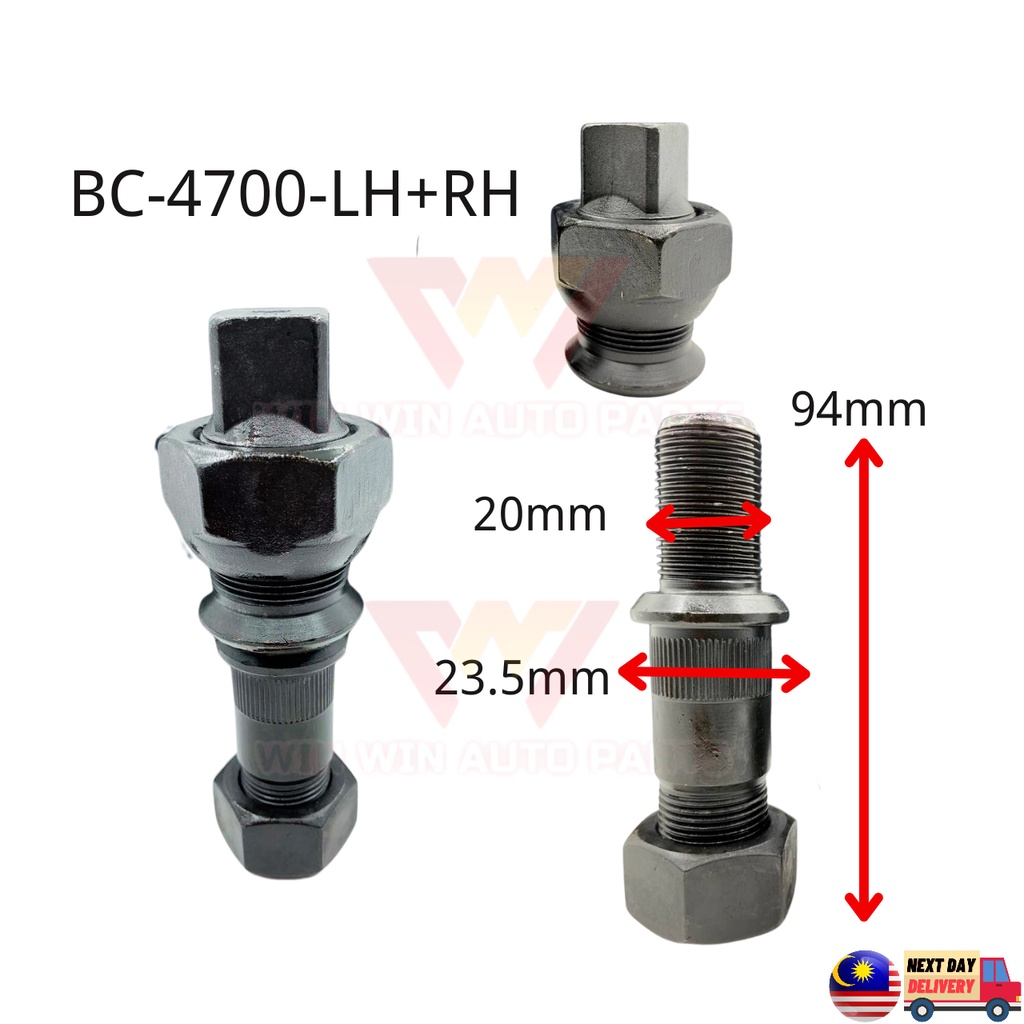 Isuzu 7Ton MTB170 NPR PRO Rear Wheel Bolt (Key23.5mm) Wheel Hub Bolt With Nut BC4700LH