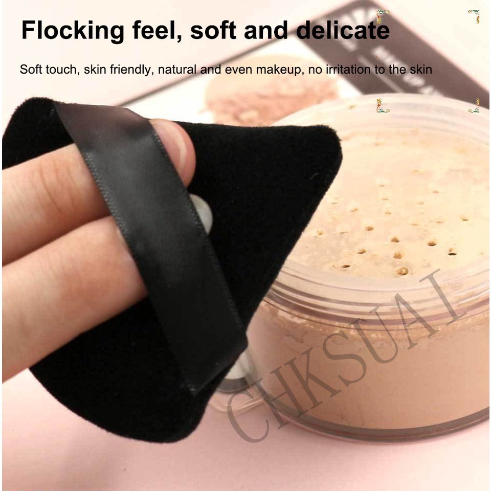 Triangle Shape Powder Puff Washable Mini Cosmetics Soft Cotton Face