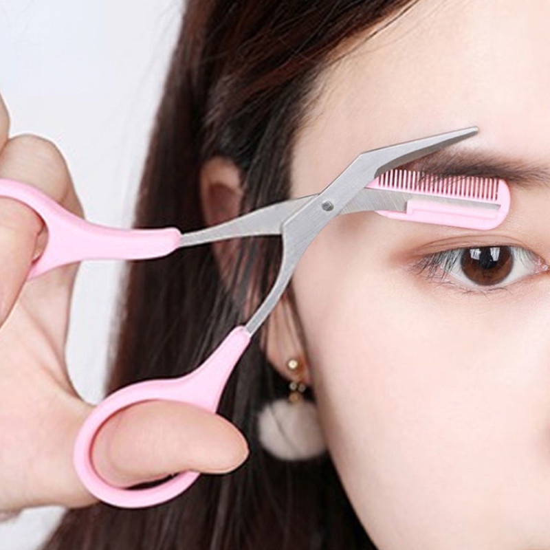 4PCS Eyebrow Trimmer Scissor Beauty Products for Women Eyebrow Scissors ...