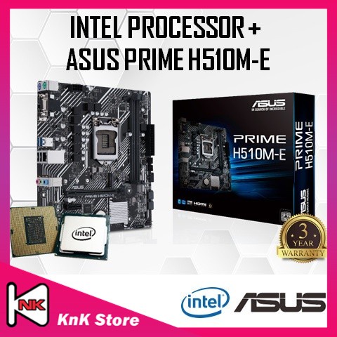 ASUS PRIME H510M-E H510 LGA1200 MOTHERBOARD + Intel 10TH / 11TH GEN ...