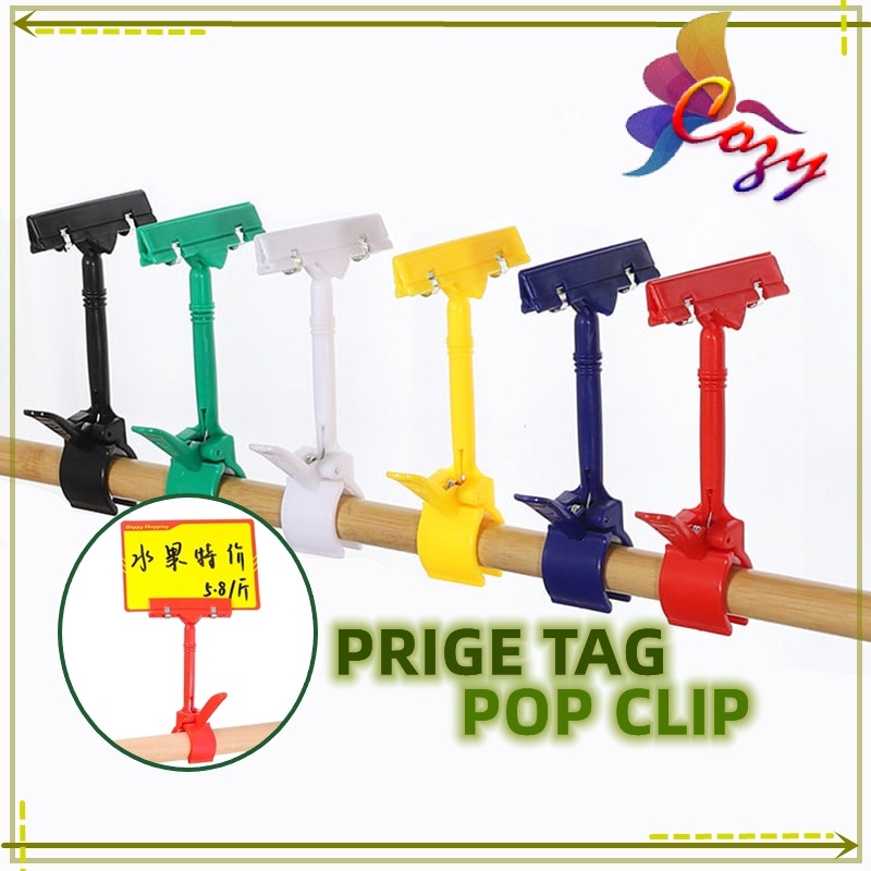 (1 pcs) Price Tag Pop Clip Holder Stand Label Rack Supermarket Sign ...