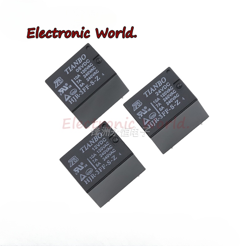 Original TIANBO TIANBO Power Relay HJR-3FF-S-Z 12VDC 5VDC/24VDC One Set ...