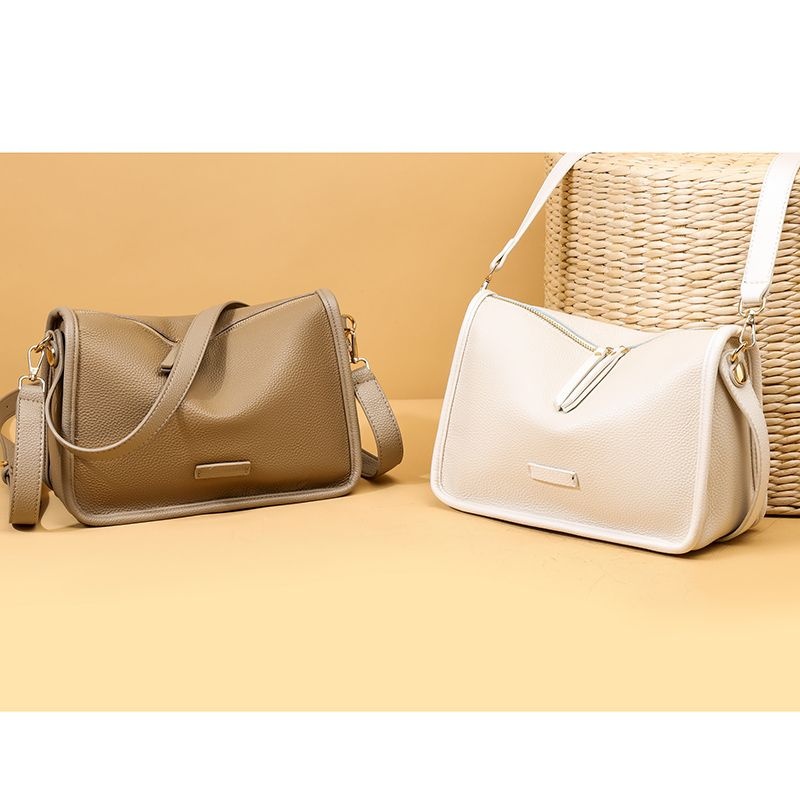 Cowhide Female Bag Messenger Bag New Style Ladies LargeCapacity