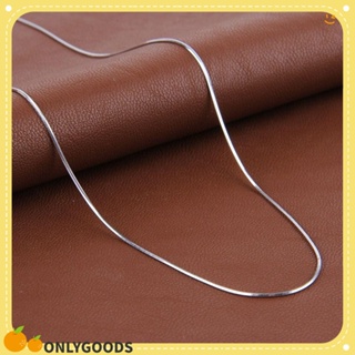 1pc Fashionable Minimalist 0.9mm Round Snake Chain With Letter M
