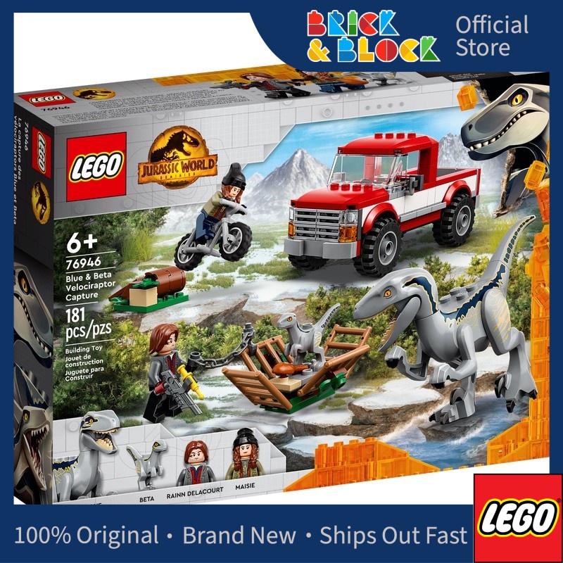 LEGO 76946 Blue & Beta Velociraptor Capture | LEGO Jurassic World ...