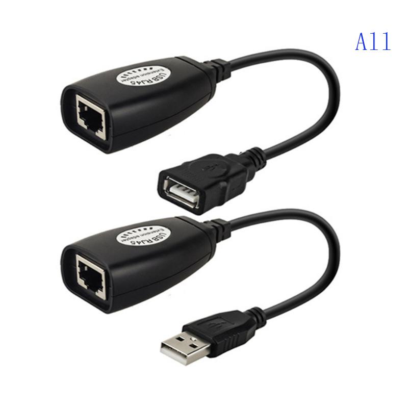 All 1 Pair USB to RJ45 LAN Ethernet Extension Cable Adapter 50M ...