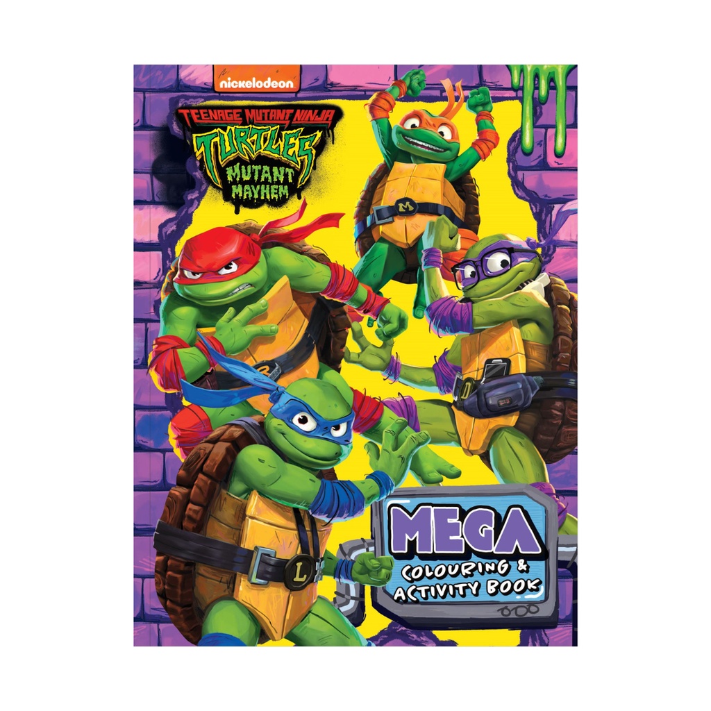 Teenage Mutant Ninja Turtles Mega Colouring Activity Book For Kids With ...