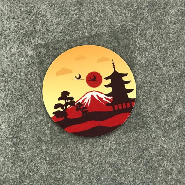 Adesivi Auto JDM - Bandiera Giapponese Rising Sun - Sticker In Vinile Per Auto, Moto, Drift - 2 Pezzi