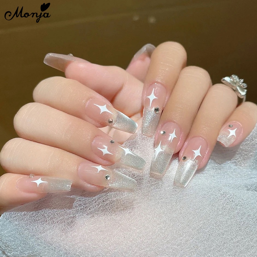 Monja Aurora Gem Cat Eye Nail Gel Long Laser Blinking