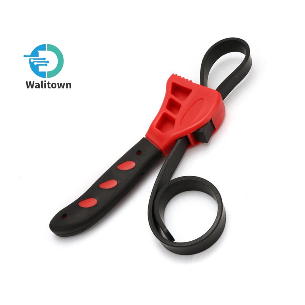 6/8 Inches Belt Wrench Oil Filter Spanner Set Rubber Band Wrench