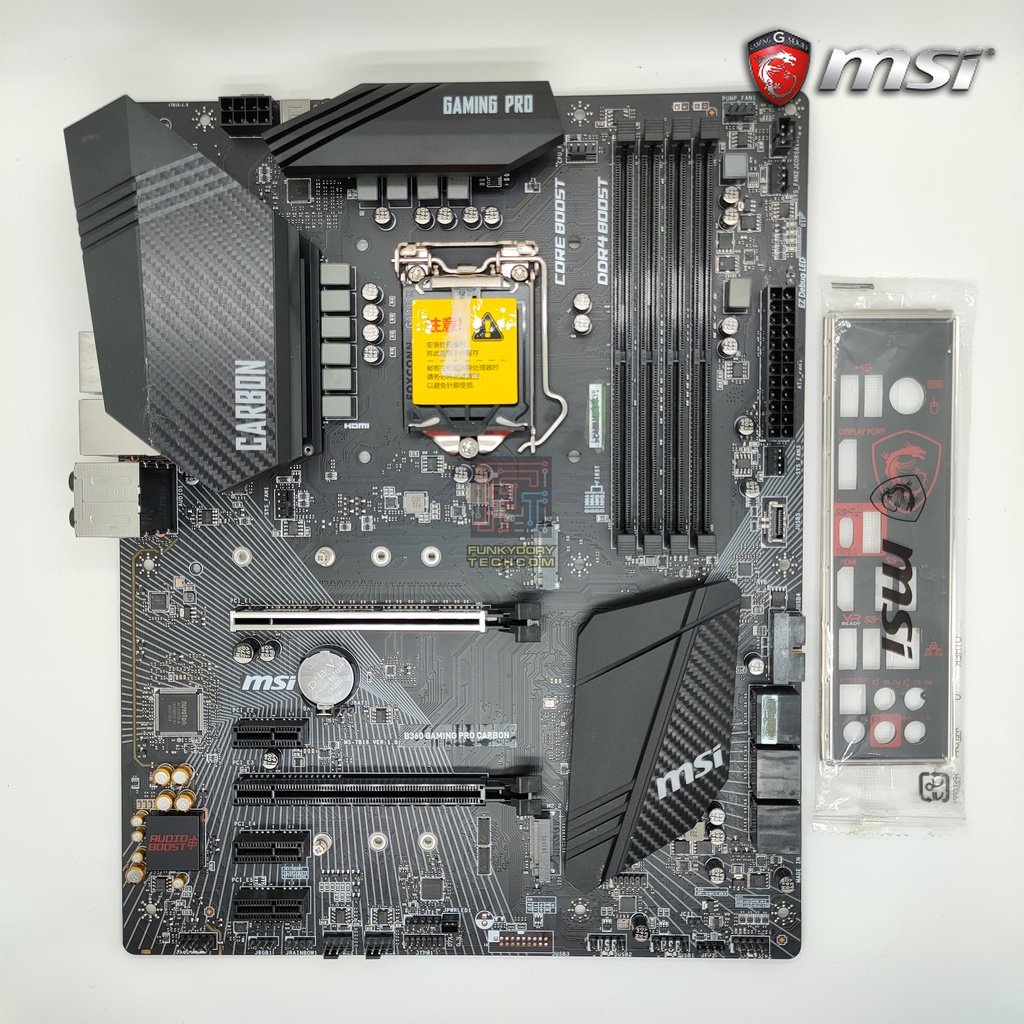 MSI B360 GAMING PRO CARBON ATX LGA1151(8/9th Gen) Motherboard include I ...