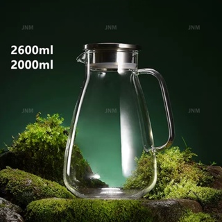  Lemonade Pitcher Large Glass Pitcher with Lid Heat Hot Cold  Water Water Jug for Juice Beverage Jar Ice Tea Kettle 0.5L Juice Pitcher :  Home & Kitchen