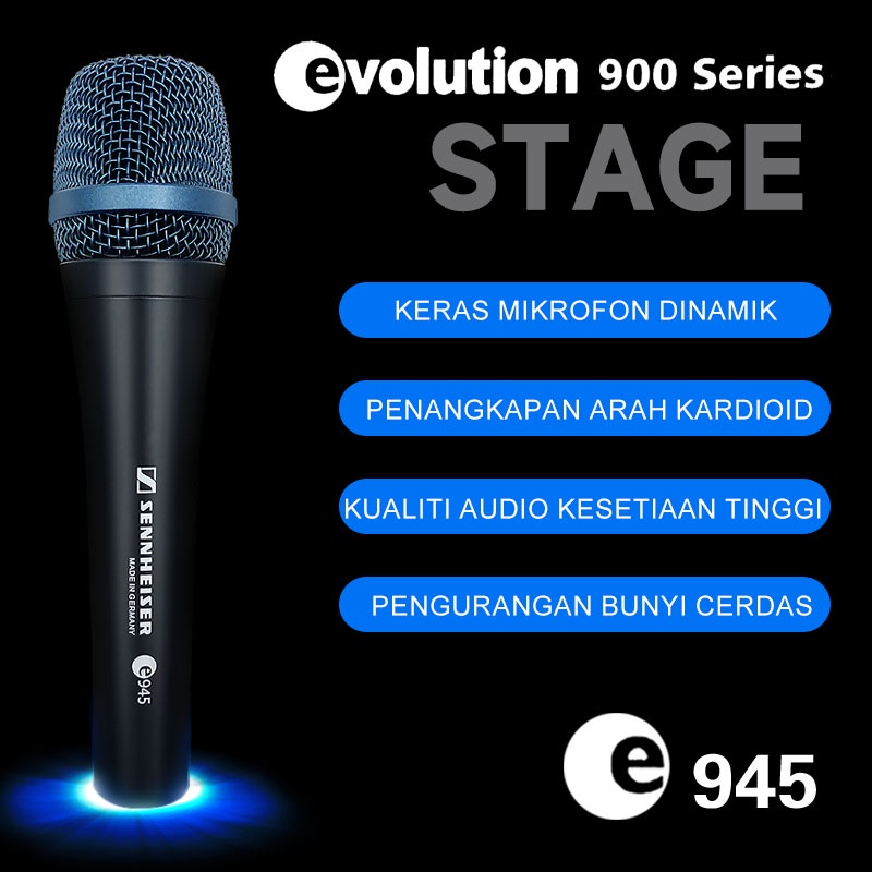 Sennheiser e945 Professional Dynamic SuperCardioid Vocal Microphone