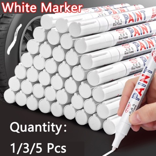 10Pcs Waterproof White Marker Pen Alcohol Paint Oily Tire Painting