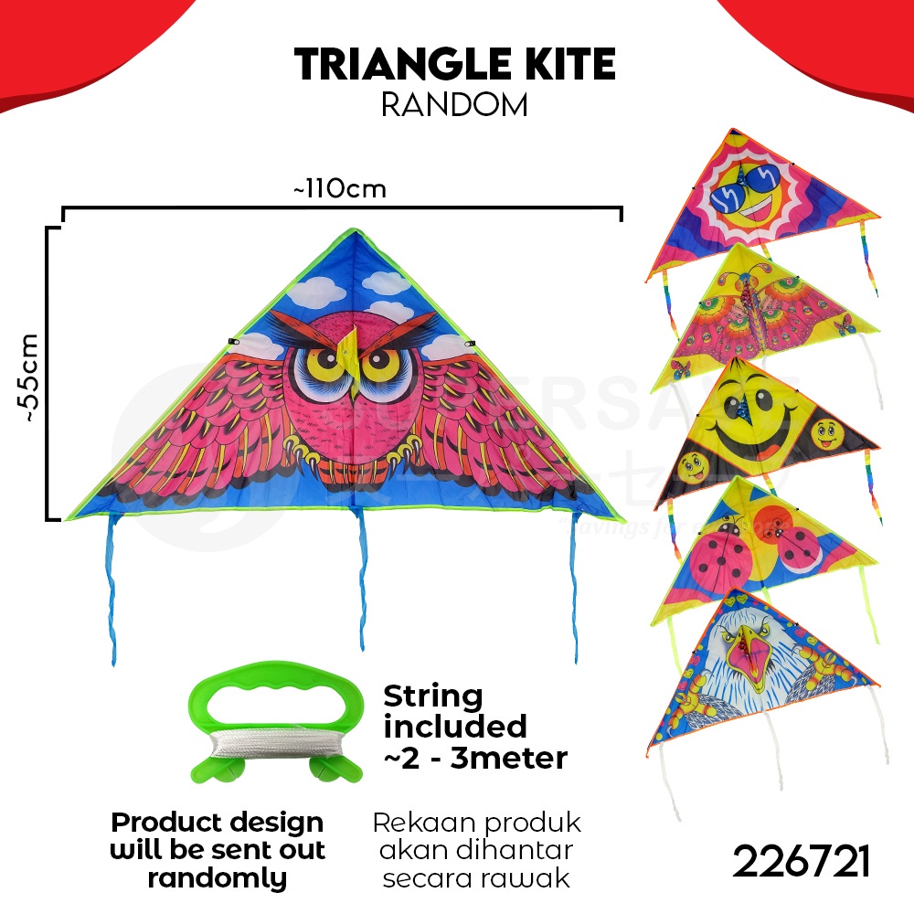 SUPERSAVE XL Flying Kite Set Toys Bird Beginner Eagle Kites Hawk String ...