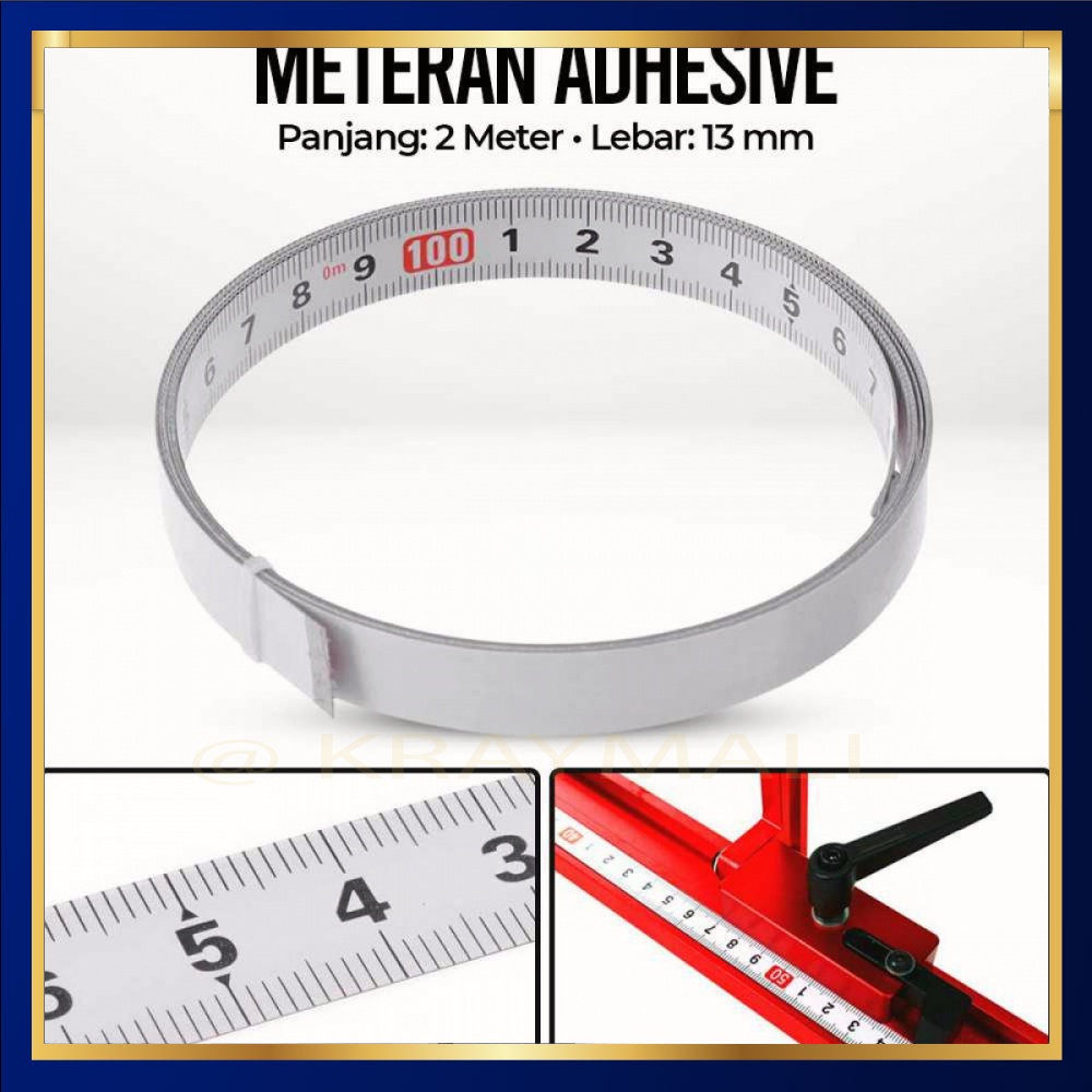 Meter Adhesive Scale Bar Steel Ruler 2 Meters - M003 | Shopee Malaysia