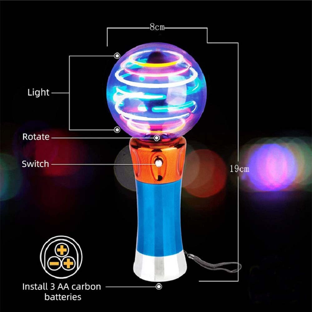Generic 7.5 Inch Light Up Magic Ball Toy Wands or Kids, Set o 2