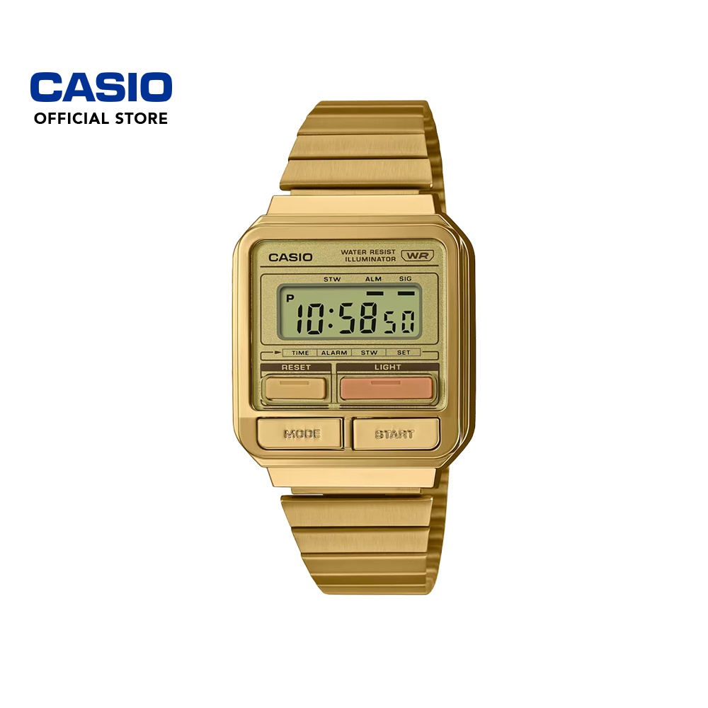 Casio Vintage A120WEG-9A Gold Stainless Steel Band Women / Men / Unisex ...