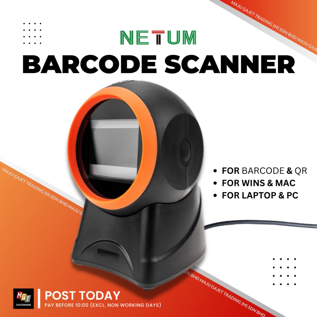 NETUM NT2050 OmniDirectional Barcode Scanner Scan Barcode 1D 2D QR Code