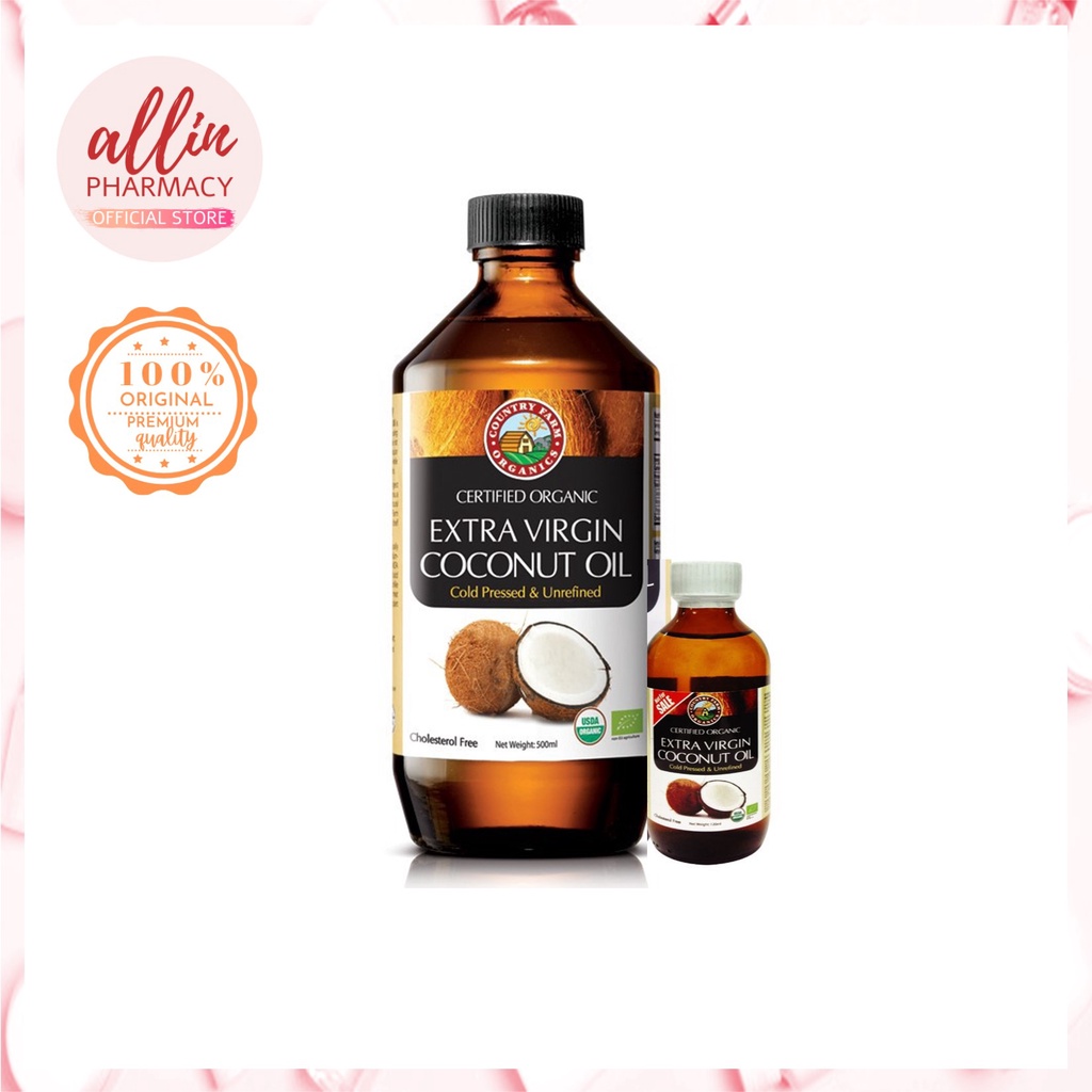 Country Farm Organic Extra Virgin Coconut Oil 500ml Foc 100ml Exp 01 24 Shopee Malaysia