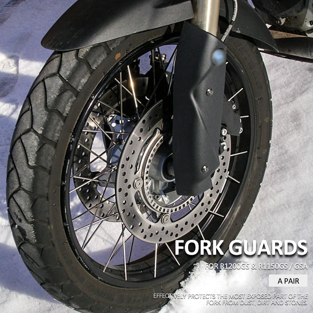 Front Fork Guards For Kawasaki KLX250 KDX125/200/250 KLX650 – Lower Fork Covers, Black Plastic Replacement Set