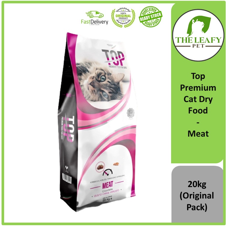 Top Premium Dry Cat Food ( Meat ) 20kg Orignal Pack (BIG) Shopee Malaysia