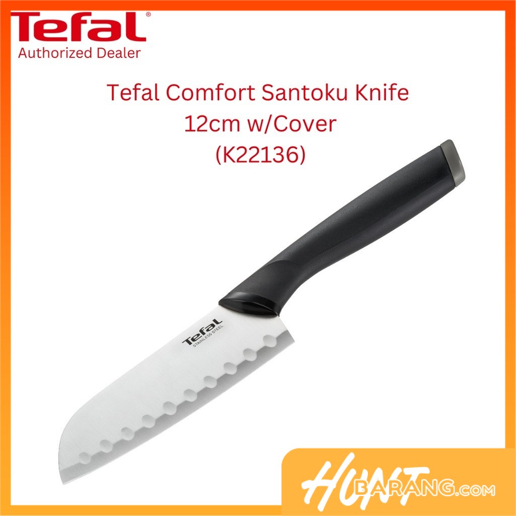 Tefal Comfort Santoku Knife 12cm w/Cover (K22136) Shopee Malaysia