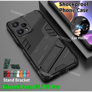 For Xiaomi Poco F5 Case Cover Poco X6 Pro C65 F5 X5 C50 M5 M5S X4 GT F4 M4  M3 F3 C40 Ring Holder Bumper Phone Cases Poco F5 Pro