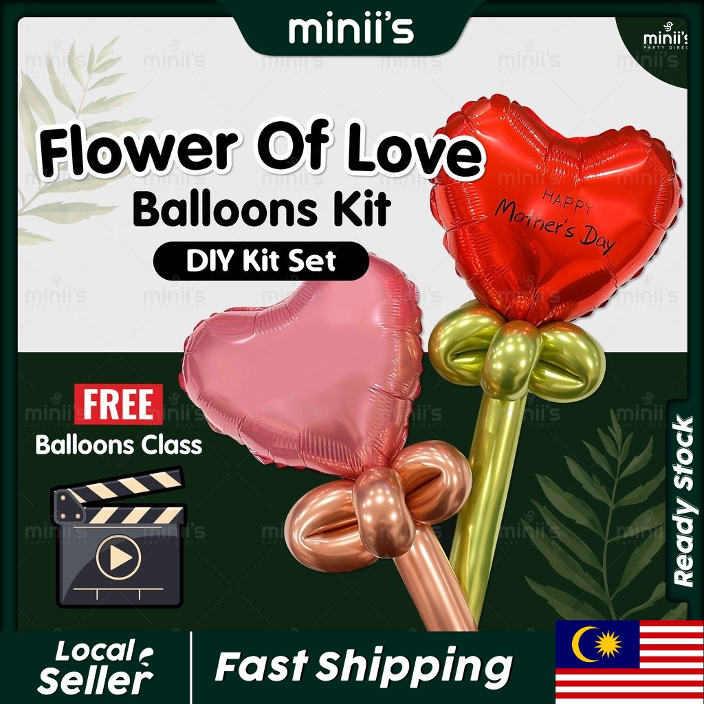 Miniis Party Flower Of Love Balloons Kit Happy Mother Day Balloon
