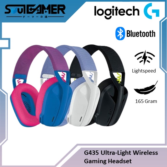 Logitech G435 Wireless Gaming Headset With Mic and Comfortable Headband