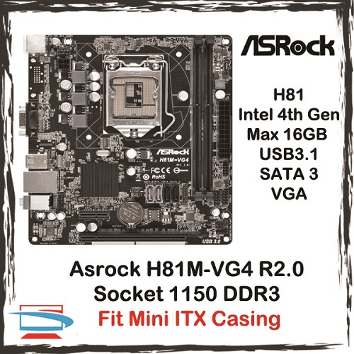 Asrock hot sale h81 vg4