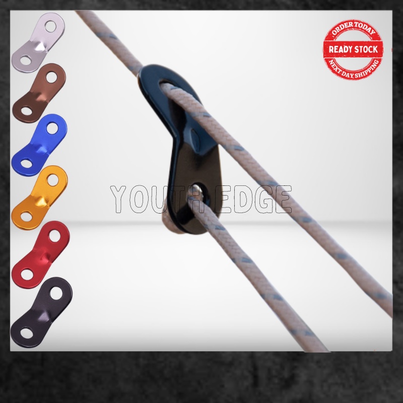 Double Eye Wind Rope Buckle Outdoor Camping Guyline Tent Tarp Flysheet ...