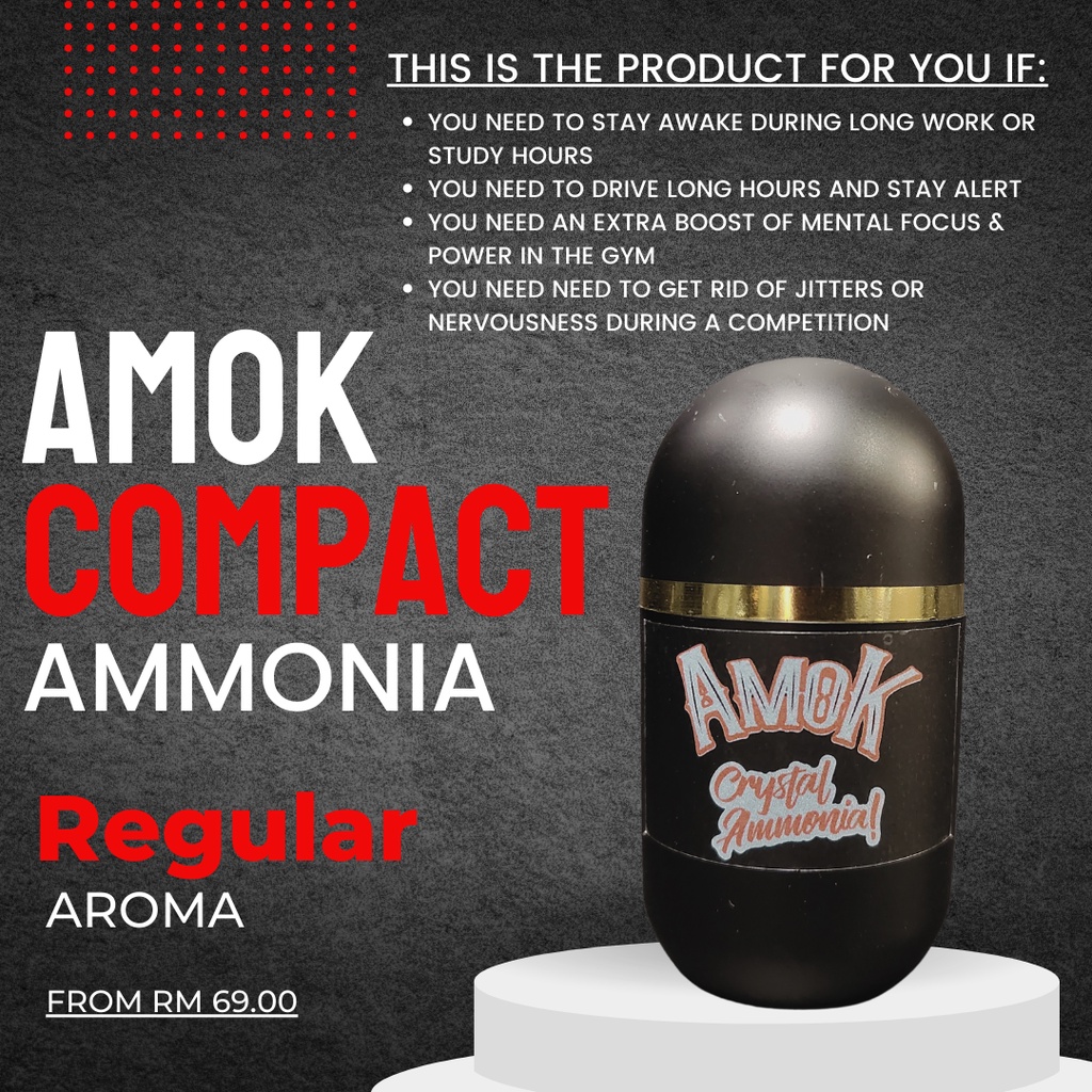 Amok Compact Smelling Salts Ammonia Cool/Minty & Regular Shopee Malaysia