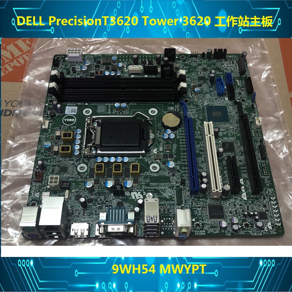 Original DELL Precision T3620 Tower 3620 Workstation Motherboard 9WH54