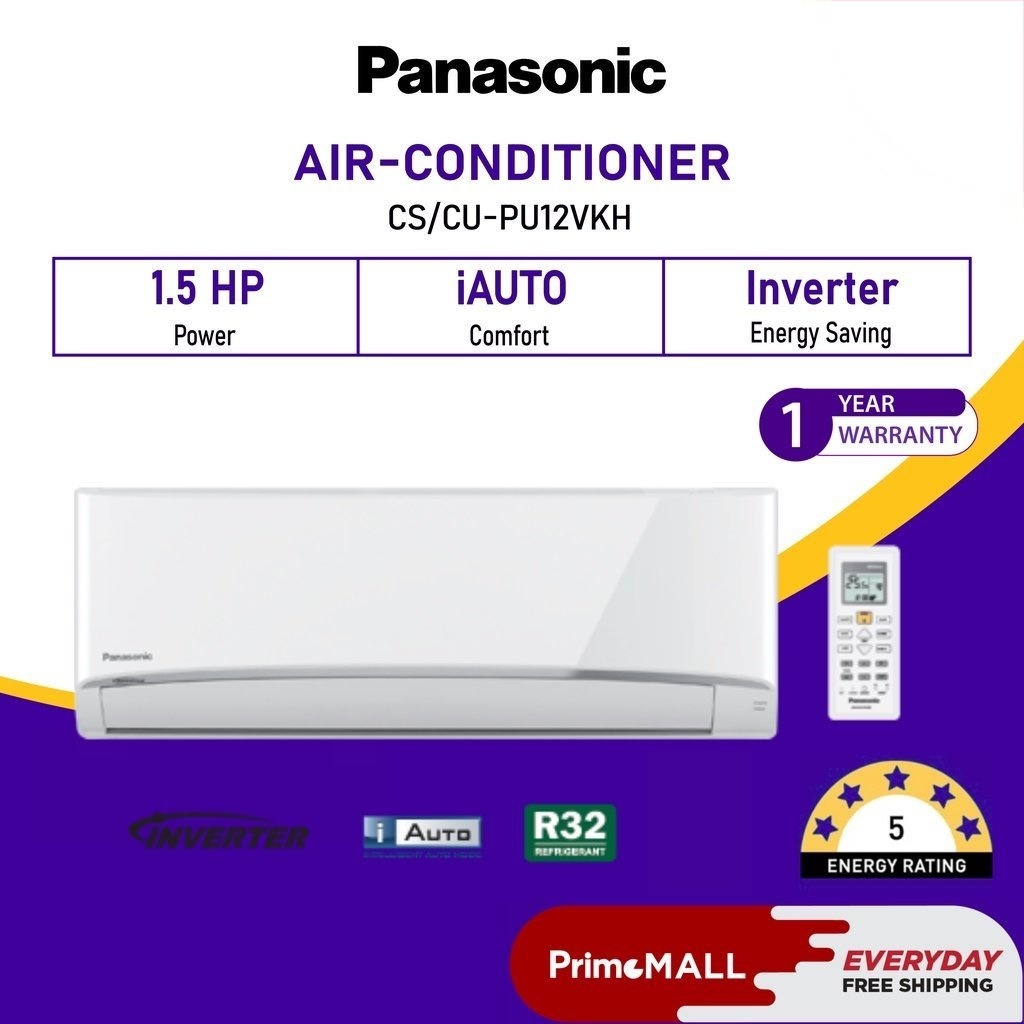 PANASONIC AirConditioner Standard Inverter 1.5HP Aero Series CS