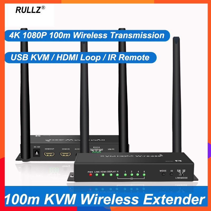 5G 4K Wireless Transmission Share Display Adapter USB KVM HDMI Extender