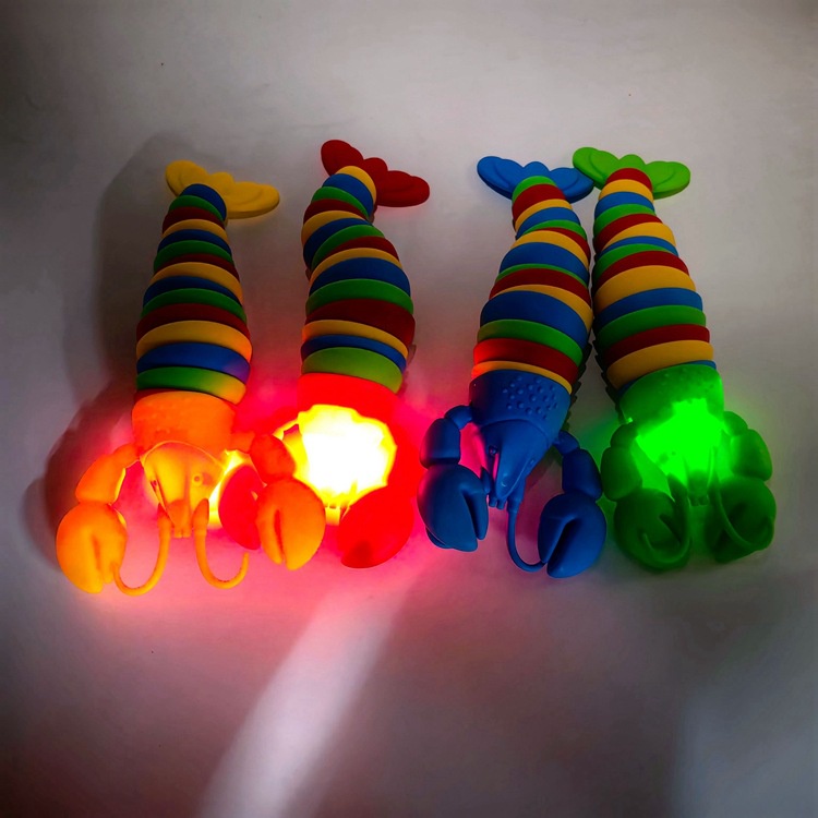 Funny Fidget Slugs Articulated Sensory Slug Lobster Dolphin Toy ...