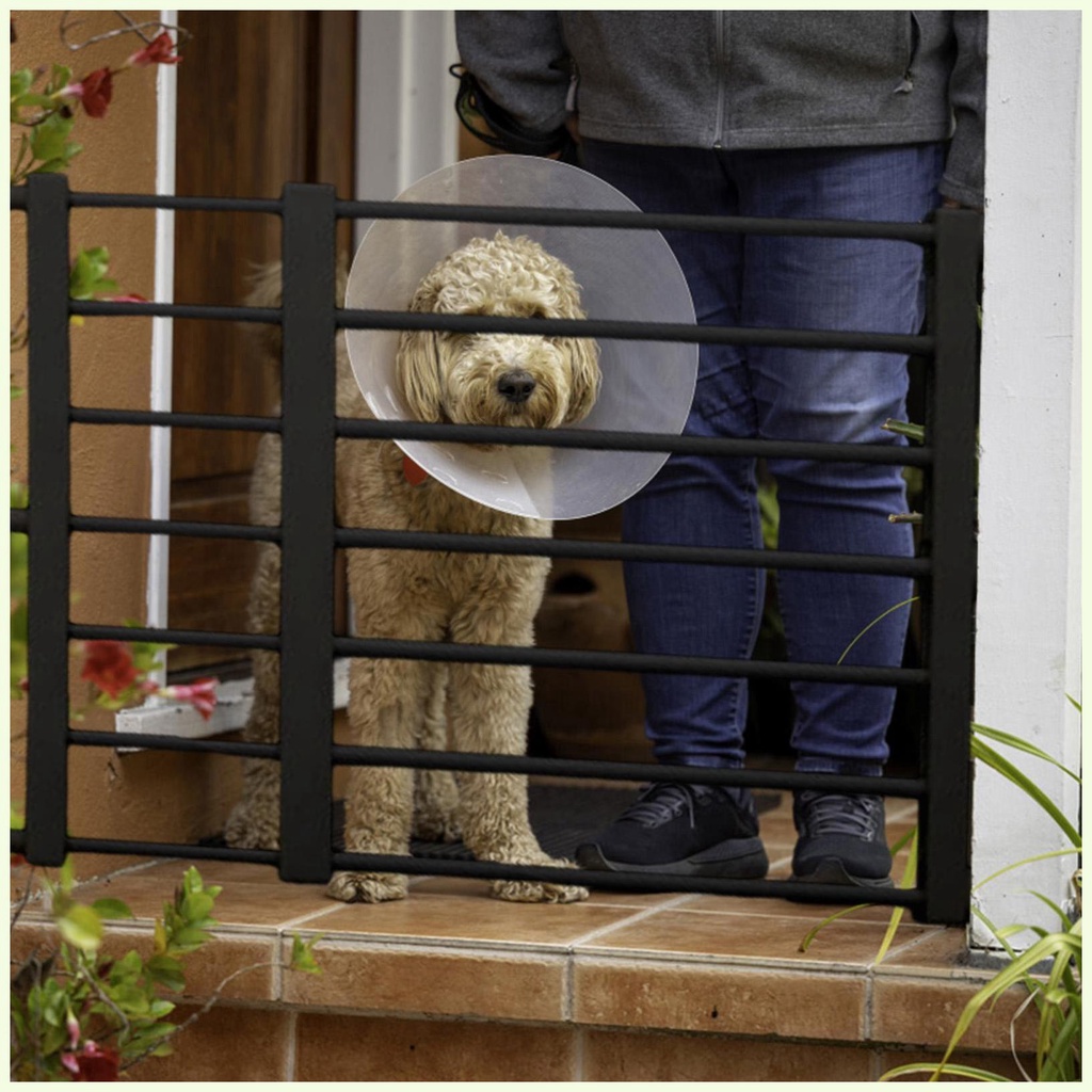 standing Dog Gates Retractable Punch Pet Fence Barrier Household ...