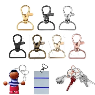 50PCS Premium Swivel Snap Hooks with Key Rings, Metal Swivel Lobster Claw  Clasps, 25PCS Small Lobster Claw Clasp Swivel Hook and 25PCS Key Rings for  Lanyard, Key, Charm, Jewelry, Art Crafts 