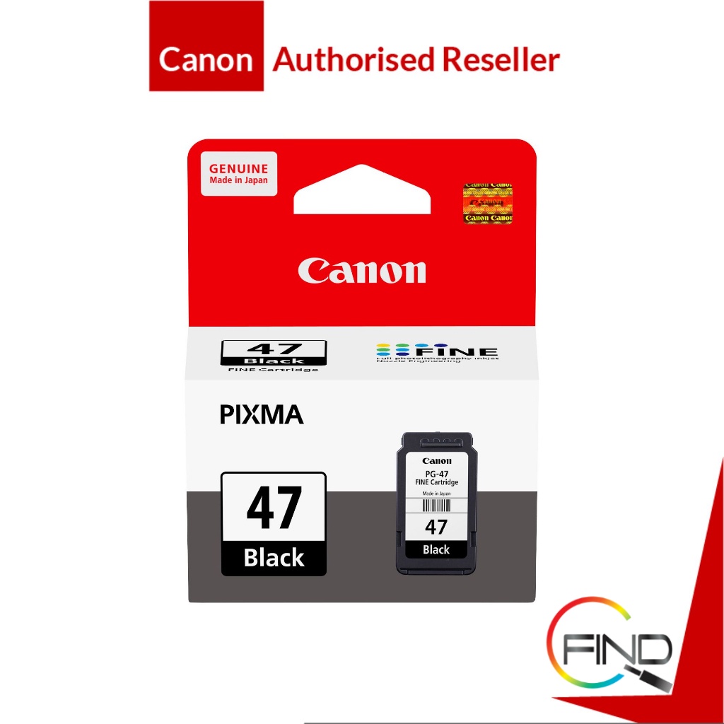 Canon PG47 Black Cartridge for E400/E410/E460/E470/E480/E4270/E3170